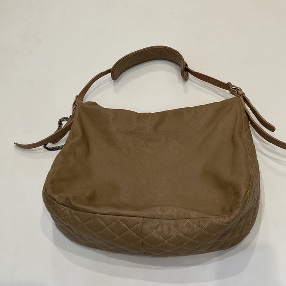 Jimmy Choo Chain Biker Hobo Bag Tan Leather - Picture 4 of 15